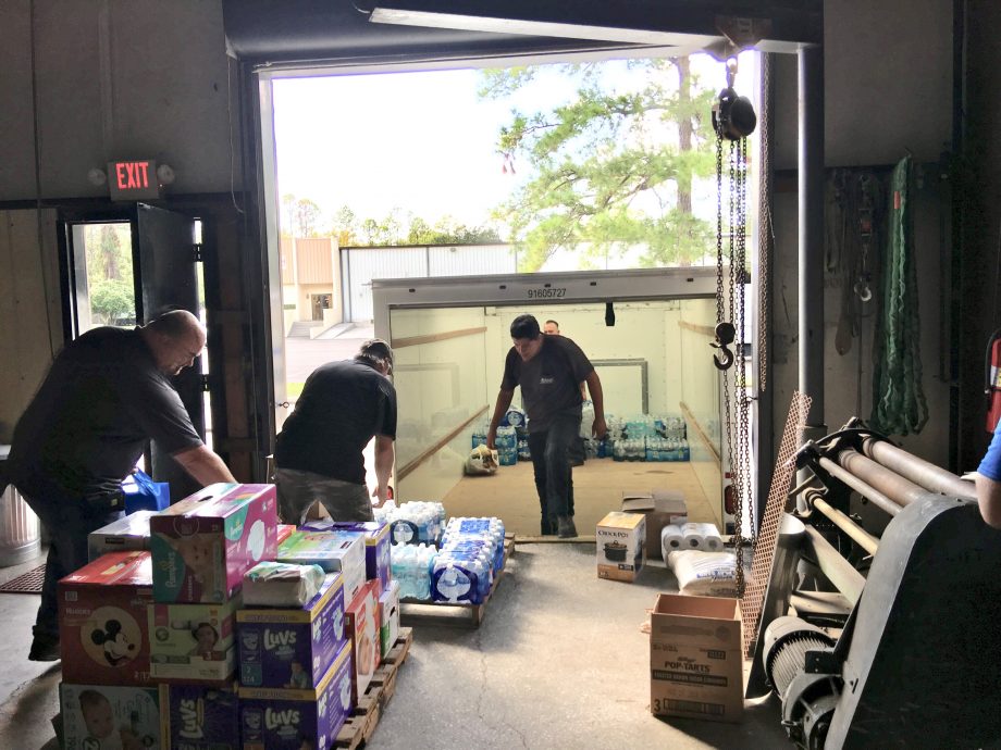  Members and Contractors donate supplies to Hurricane Irma Relief Efforts