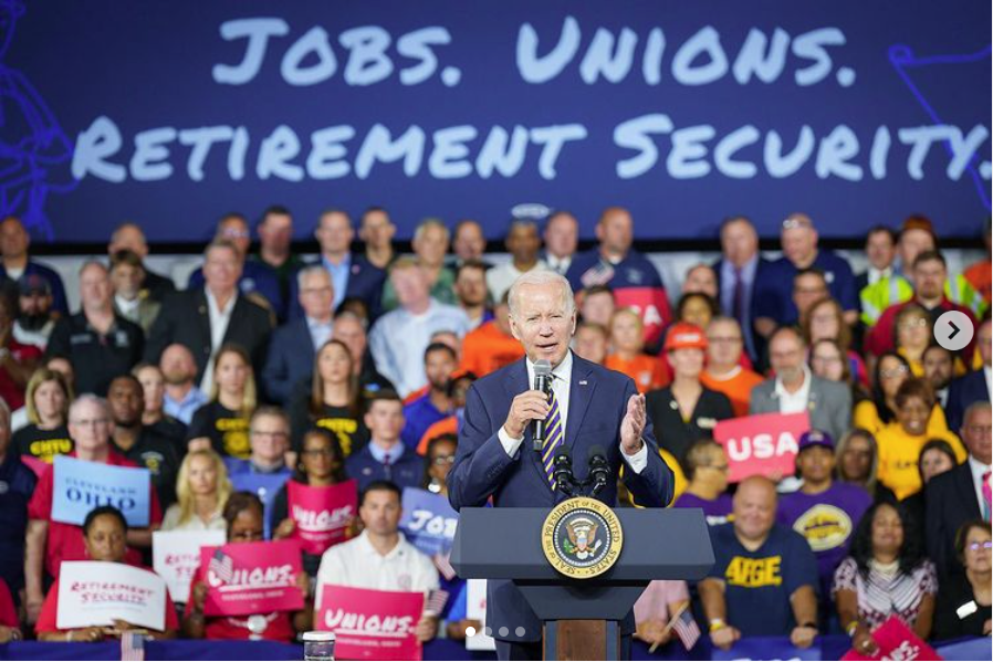 Biden Touts Pension Relief During Ohio Visit